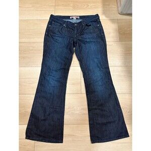 Gap Premium Flare Jeans Women’s Size 12 Reg Dark Wash Denim Stretch